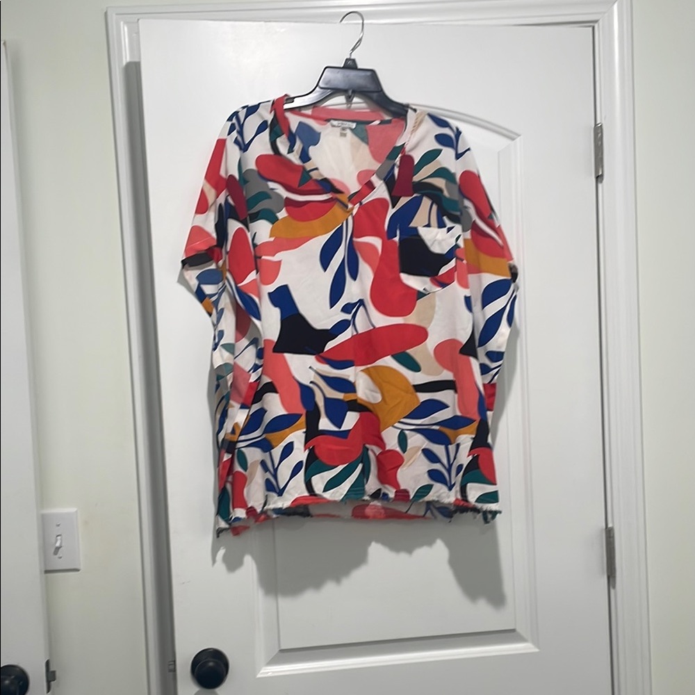 Colorful Abstract Women's Top